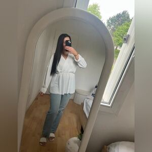 White Wrap Blouse